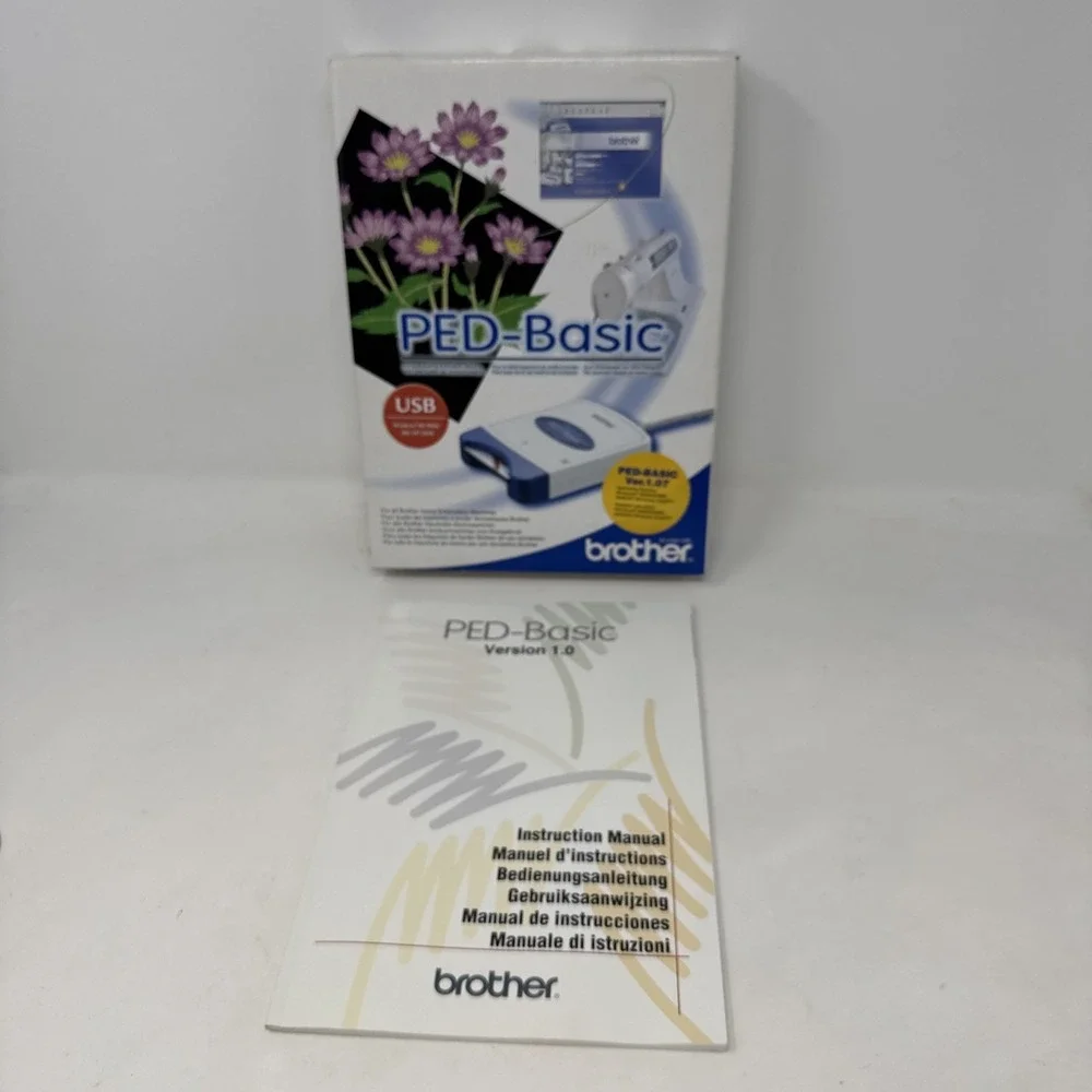 BROTHER PED-Basic Version 1.0 Embroidery Instruction‎ Manual and Empty Box Only